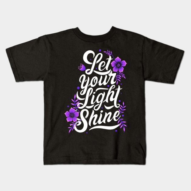 Let Your Light Shine Kids T-Shirt by Utopia Shop